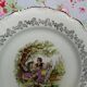 Plat Sarreguemines en porcelaine vaisselle ancienne couple fragonard