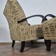 Pair of Art Deco armchairs H410 by Jindrich Halabala, 1940s