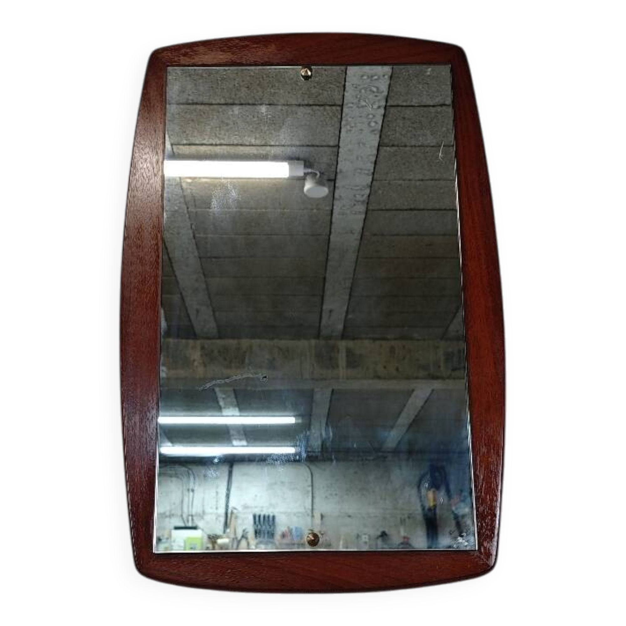 Scandinavian teak mirror