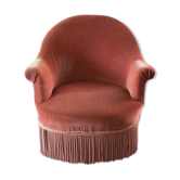 Old rose toad armchair