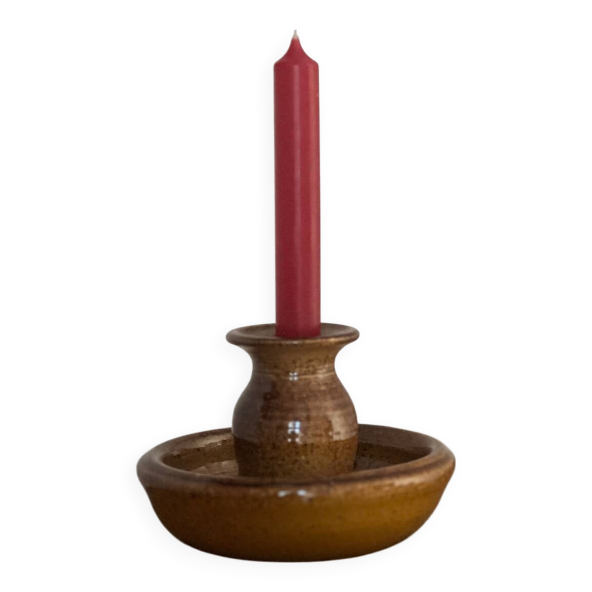 Vintage signed candle holder