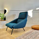 Fauteuil vintage Guermonprez, estampillé - maille 3D Bleu pétrole – De