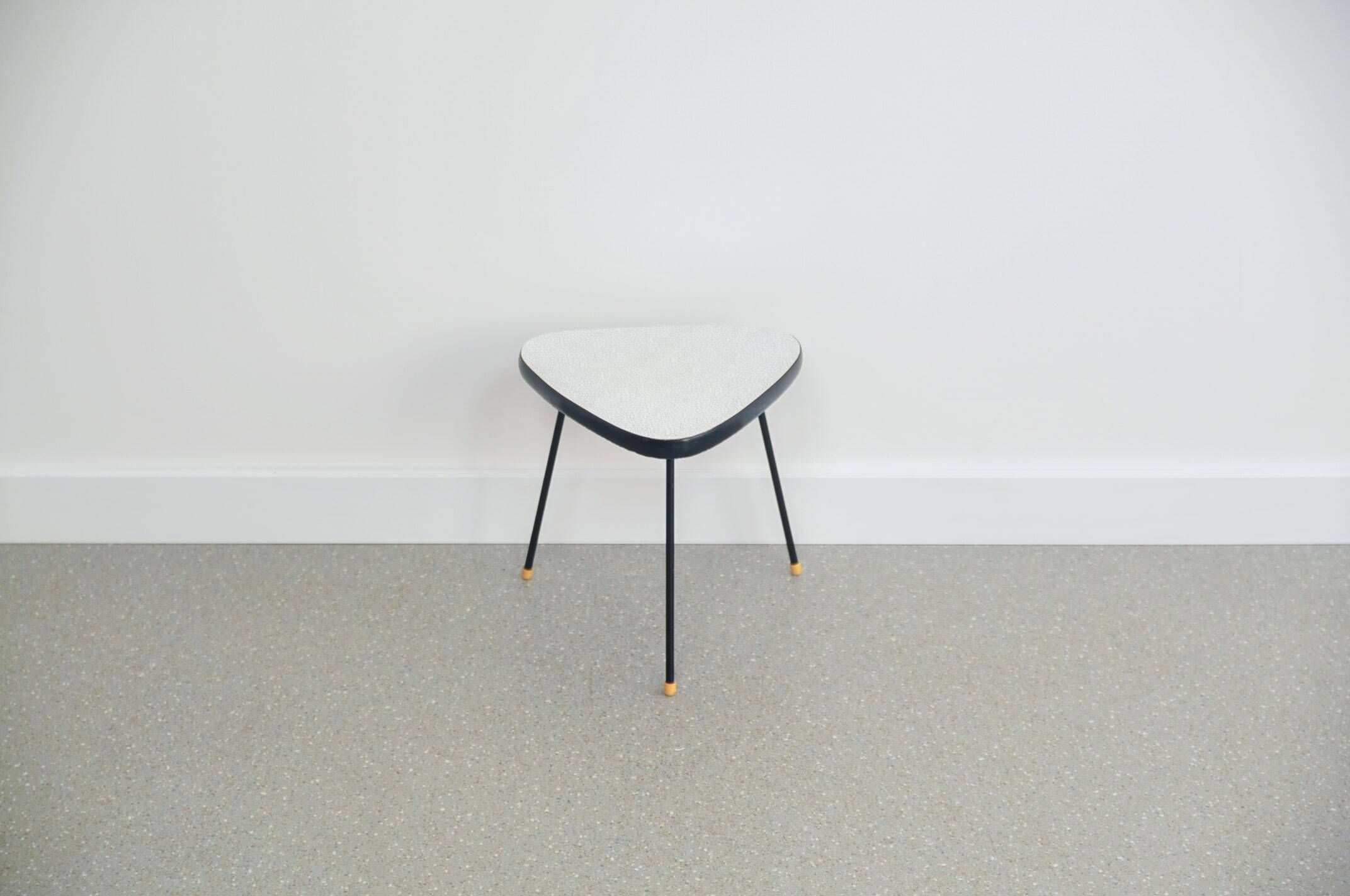 Vintage triangular plant table