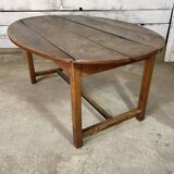 Ancienne table de ferme ovale