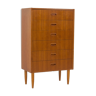 The 1960s teak chest of drawers