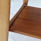 1970s, Danish design, folding sofa table, teak and oak wood