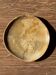 Small pocket tray or dish in orange-beige petrified wood D20.5 -3308