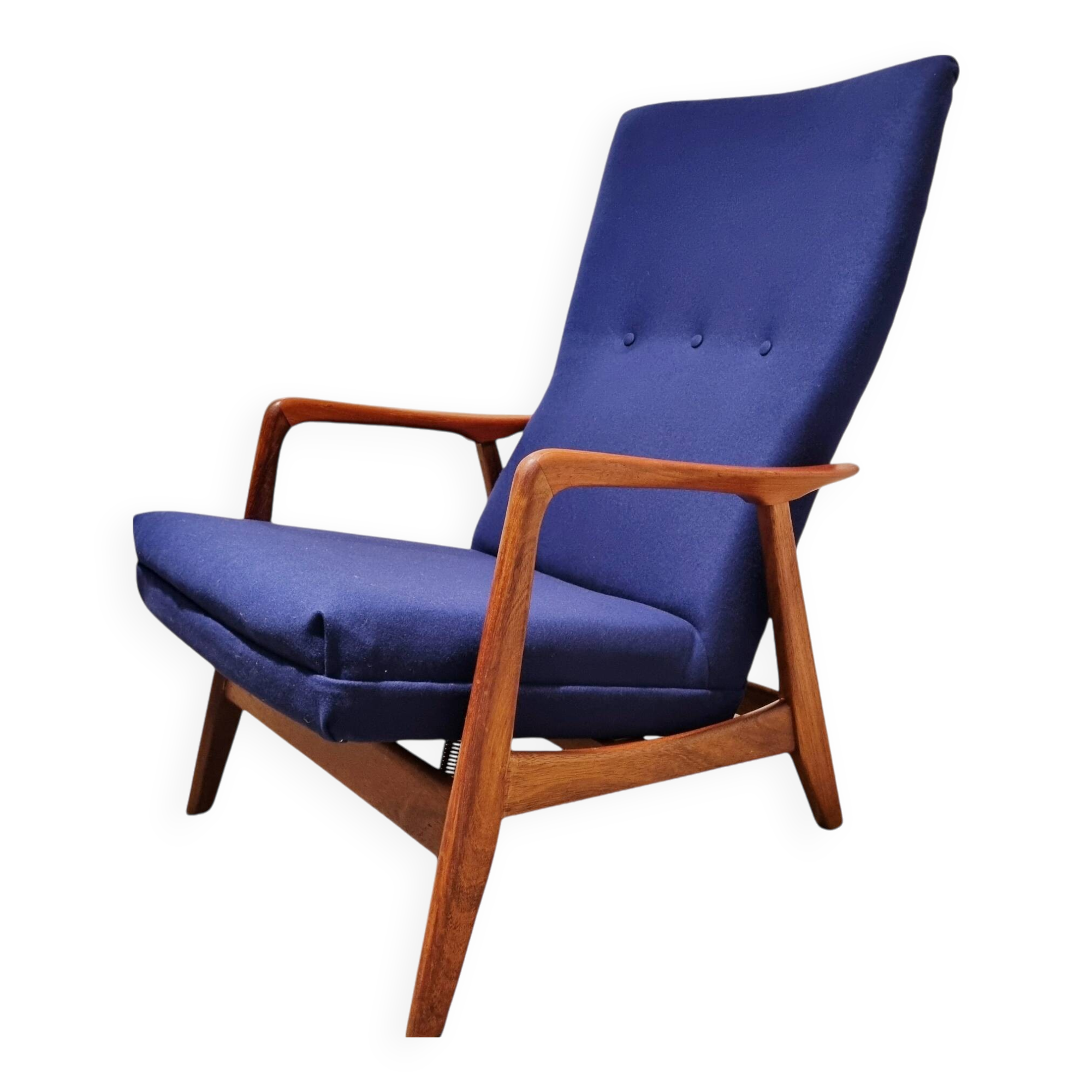 Tilting Highback Lounge Chair "Rock Siësta" by A. Relling and T. Bekken Arnestad Bruk, Norway 1957