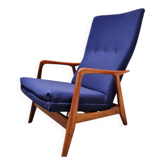 Tilting Highback Lounge Chair "Rock Siësta" by A. Relling and T. Bekken Arnestad Bruk, Norway 1957