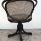 Chair swivel old Thonet bentwood, folder & canned seat Vintage