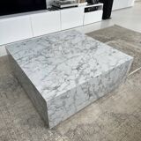 Table basse imitation marbre