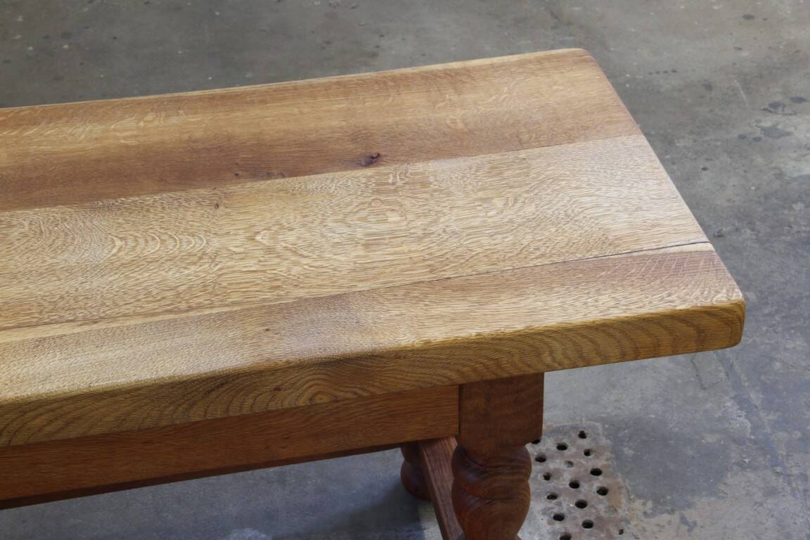 Early 20th century Danish Baroque coffee table solid oak