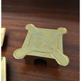 Vintage FAL brass ashtray set