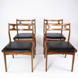 A set of four dining room chairs of teak of danish design, 1960s
