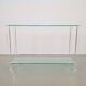 Table console en verre et acrylique The Hague de Bor Design, années 1990.