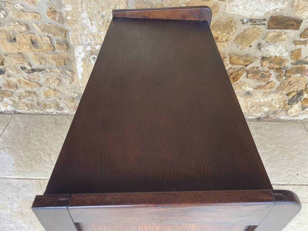 Commode de style Art Deco en noyer, circa 1950