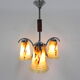Art deco hanging lamp in glass