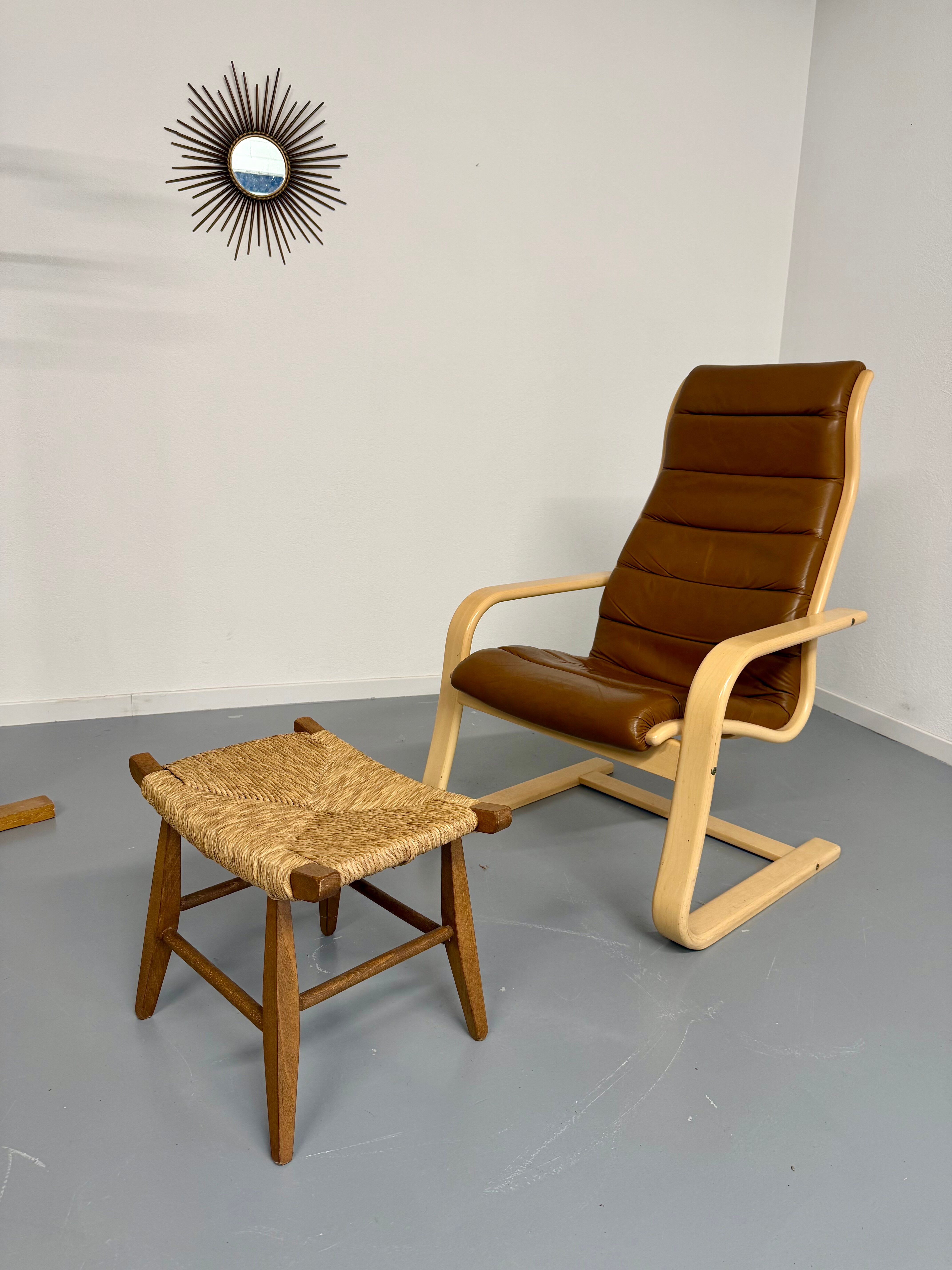 Vintage Swedish lounge chair designed by Yngve Ekström from the 1970s.