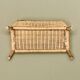 Vintage wicker and bamboo magazine rack