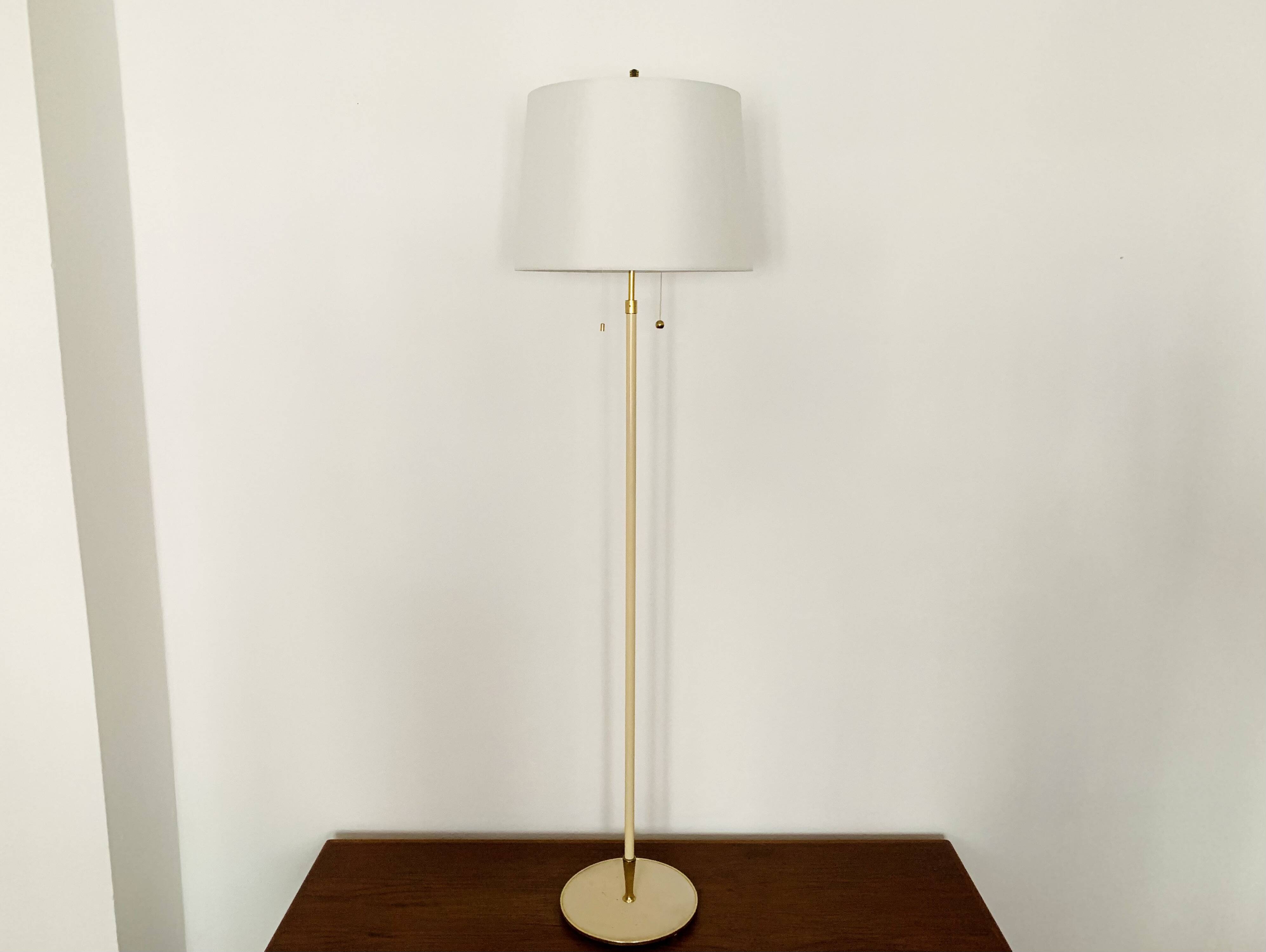 Brass Floor Lamp by Vereinigte Werkstätten