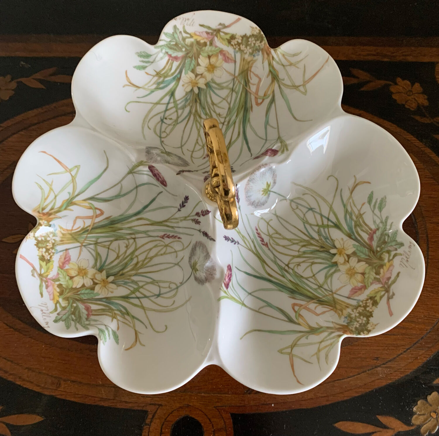 Pillivuyt porcelain hors d'oeuvre dish