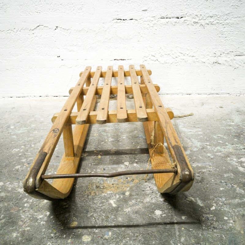 Old wooden sledge