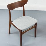 Chaises de salle à manger en teck danois par Schionning & Elgaard, années 1960, ensemble de 4