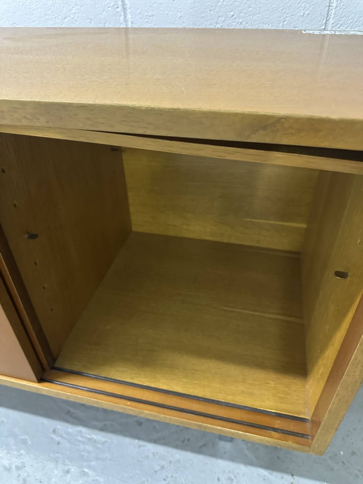 Florence Knoll furniture in teak from the 1970s.