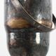 Art Deco silvered copper Champagne bucket on stand, France 1910