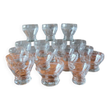 Art Deco Glass Service, 1950s