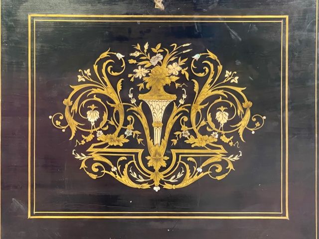 Secretary in marquetry Boulle period Napoleon III