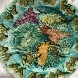 Old slip plate vine leaves grapes Onnaing