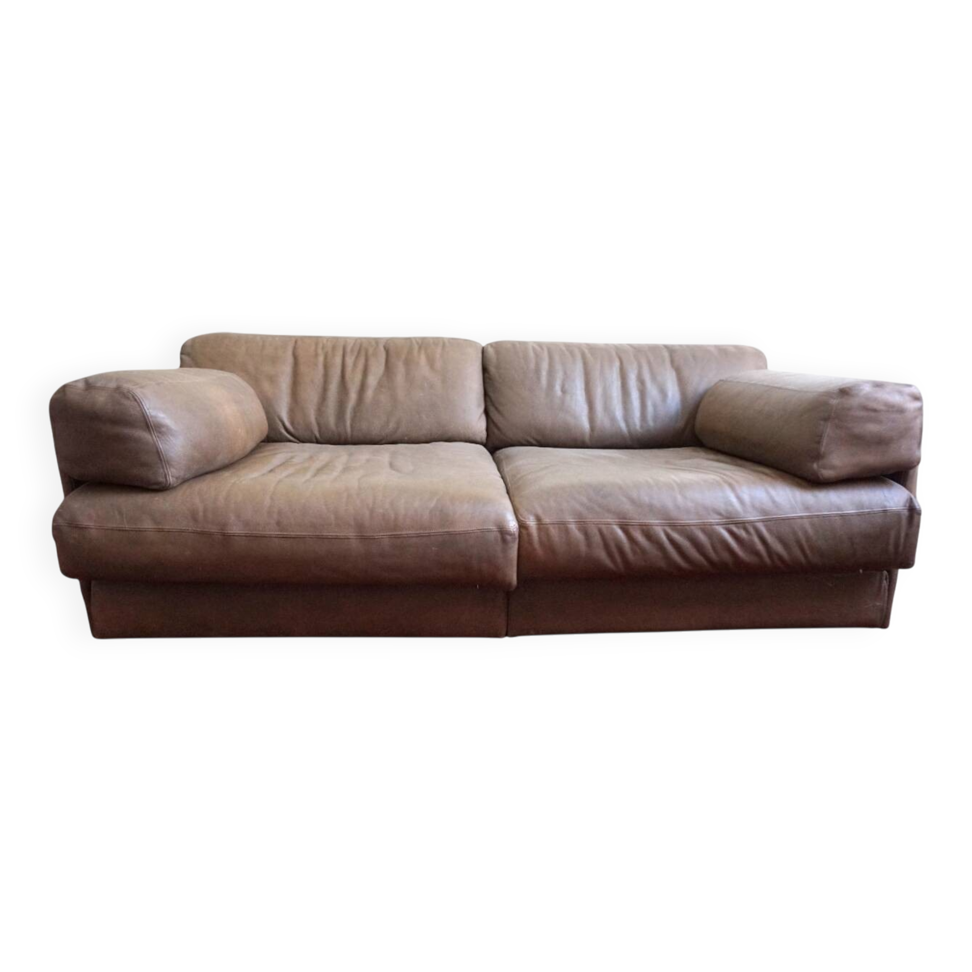 De Sede DS-76 leather double sofa bed, 1970