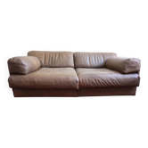 De Sede DS-76 leather double sofa bed, 1970