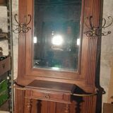 Walnut coat rack wardrobe