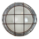 Industrial Grey Wall Light with Milk Glass from Elektrosvit, 1970s