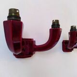 Pair of Art Deco ceramic wall sconces