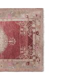 Vintage Turkish Oushak Rug Handwoven 113x207 cm