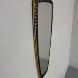 Antique asymmetrical mirror, Italian design by Dorian Tacchini, 1960s