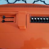 Vintage orange Prince portable TV