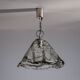 Murano glass pendant with chromed details