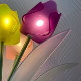 Lampe fleurs 1980