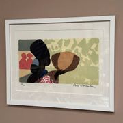 Original Swedish Color Lithograph – “Woman” by Lars Norrman – Signed