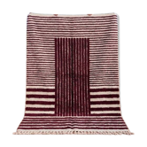 Tapis en laine pure tissé main traditionnelle authentique