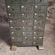 Antique hardware cabinet with 48 drawers, circa 1900.