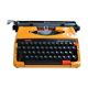 Brother deluxe 262tr orange mechanical typewriter