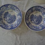 4 old earthenware plates 26923 villeroy boch burgenland blue