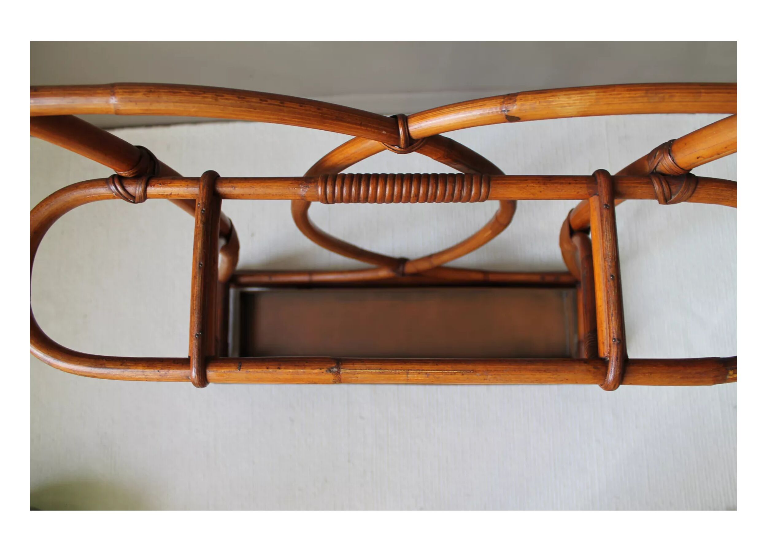 Umbrella door XIXth Rattan and Osier