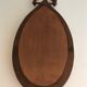 Brutalist mirror in oval shape 1950 - 30,5x59,5cm