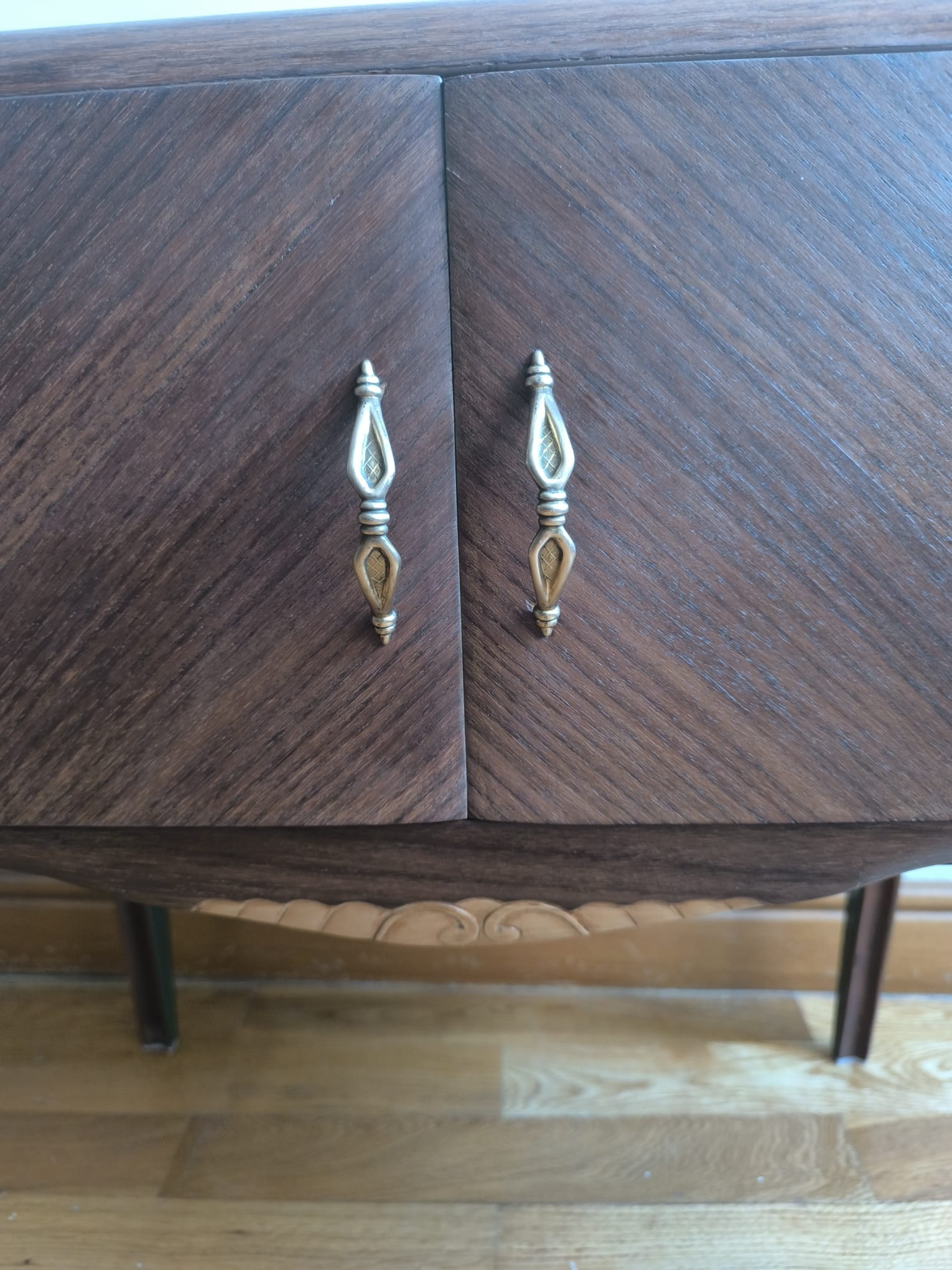 Small vintage upcycled side table